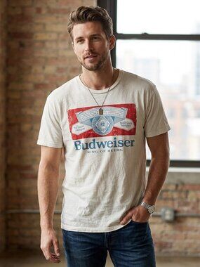 Budweiser Logo White Tee XXL